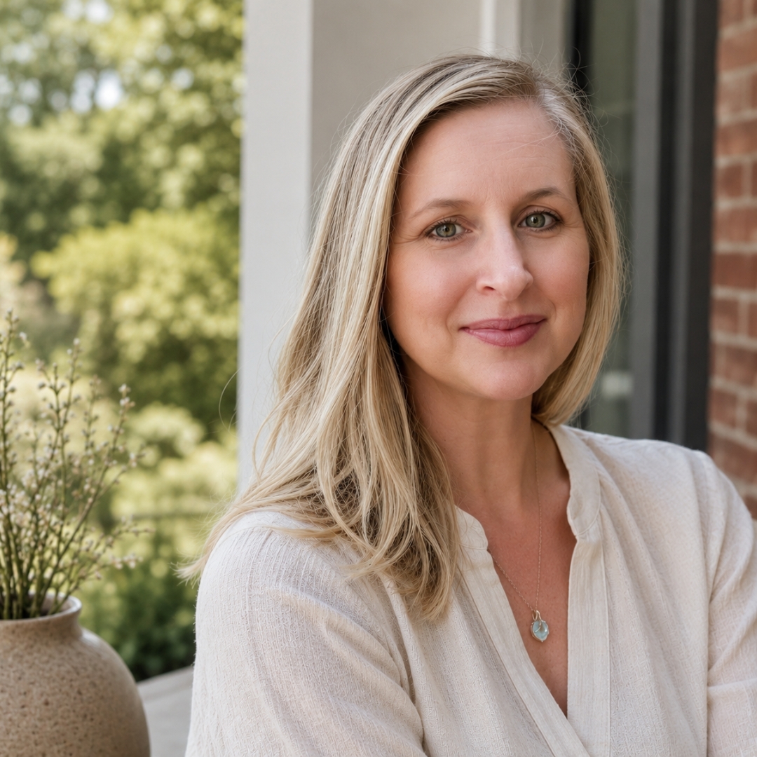 Portrait of Jo McClenney, founder of Luxe Marketing Management